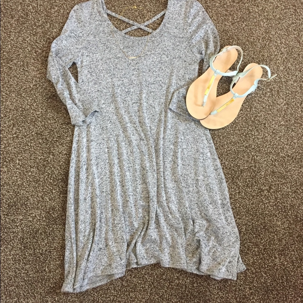 Gray T-Shirt Dress